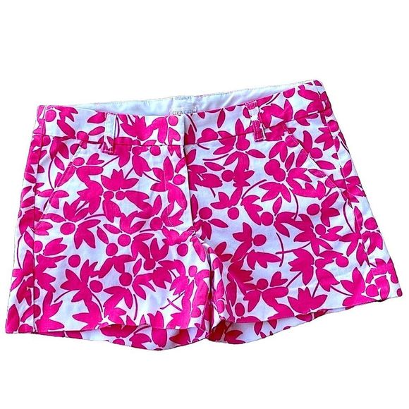 J. Crew Other - J.Crew CrewCuts Pink Leaf Print Frankie Shorts 14 Girl